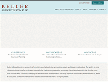 Tablet Screenshot of kellercpas.com